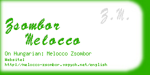 zsombor melocco business card